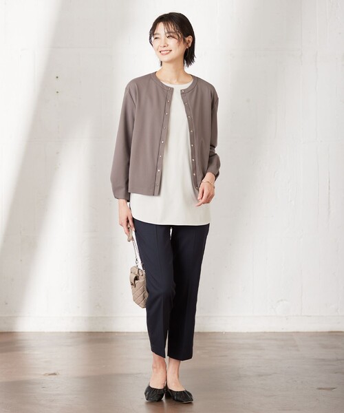 カーディガン 「洗える」Hari-Puru jersey カーディガン レディース 洗える】Hari-Puru jersey カーディガン / J.PRESS LADIES