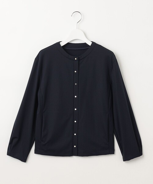 J.PRESS カーディガン 「洗える」Hari-Puru jersey レディース