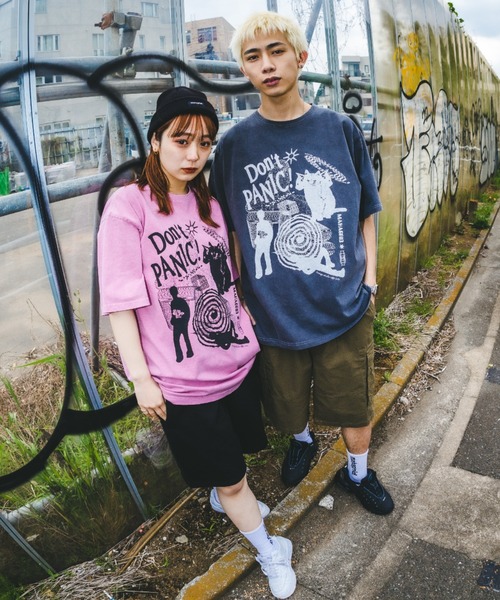 mahagrid Tシャツ ピンク unisex MAHAGRID tシャツ 「mahagrid/マハグリッド」THIRD LOGO TEE