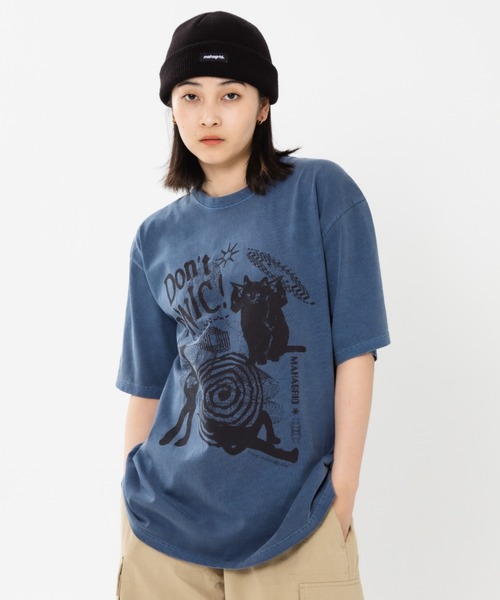 tシャツ 「mahagrid/マハグリッド」BREAK PIGMENT TEE/ブレークピグメント 半袖 カットソー レディース メンズ mahagrid/マハグリッド』BREAK PIGMENT TEE/ブレークピグメント