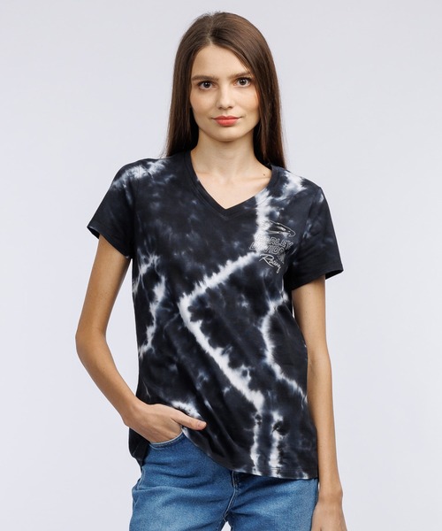tシャツ タイダイVネックTシャツ レディース