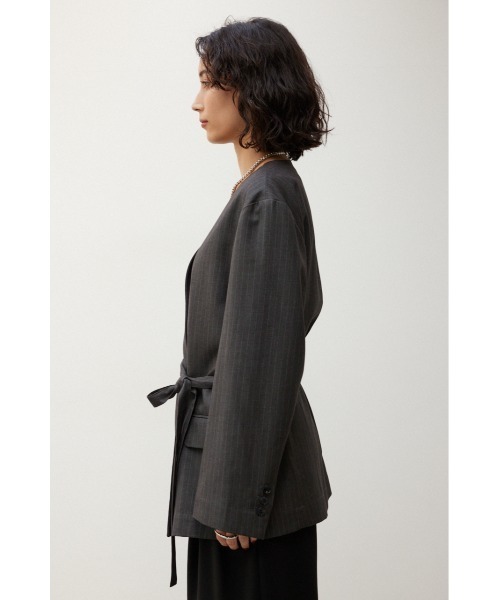 ノーカラージャケット crie confort crie conforto ジャケット テーラードジャケット ストレッチノー