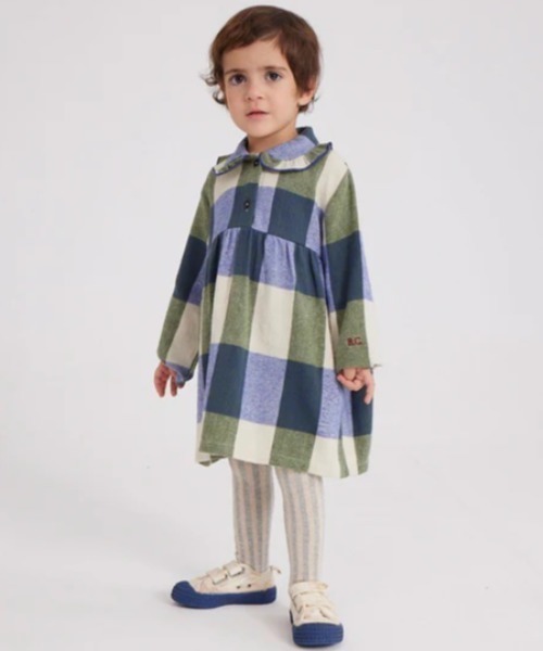 BOBO CHOSES（ボボショーズ） ワンピース Baby Plaid Check jacquard 