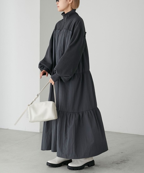 forksy.（フォルクシー） ワンピース 「forksy.」ハーフジップ