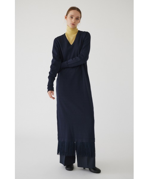 RIM.ARK パーティードレス ワンピース Fringe flare dress フリンジ