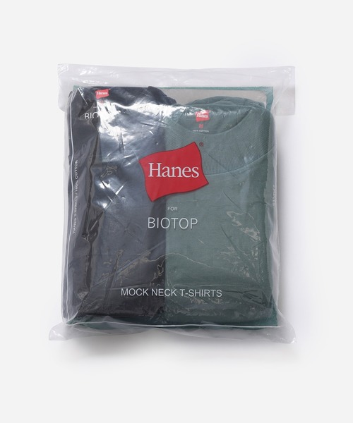 Hanes for BIOTOP Tシャツ パックT BIOTOP tシャツ 「Hanes for BIOTOP」EX MOCK NECK T メンズ
