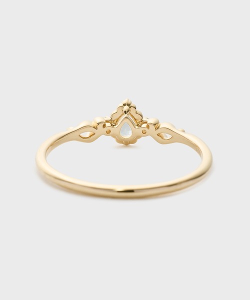 指輪 リング 「Pocket Ring」K10アクアマリンリング レディースの画像