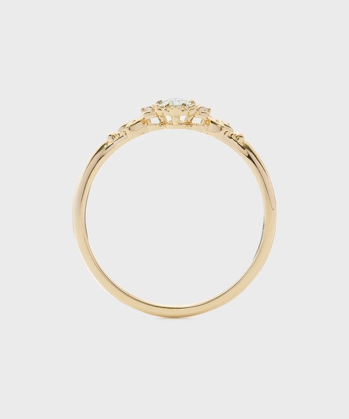 指輪 リング 「Pocket Ring」K10アクアマリンリング レディースの画像