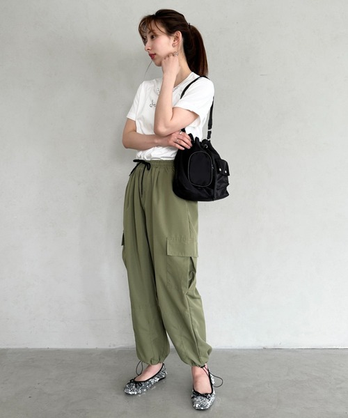 【巾着トートバッグ】ブラック/リップストップ　ミリタリー　USARMY 巾着トートバッグ】ブラック/リップストップ ミリタリー USARMY