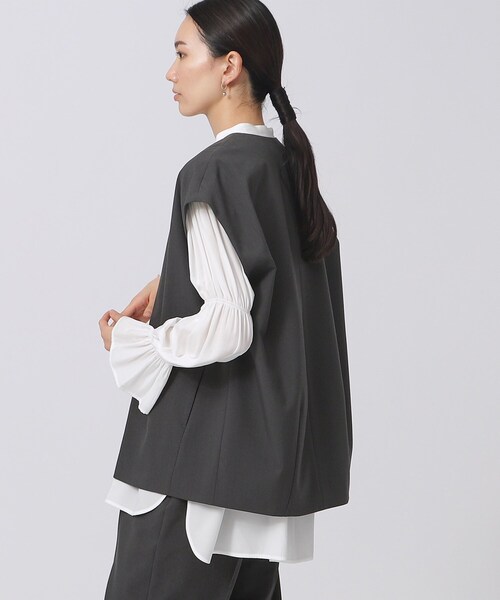 エムドット　バルーンジレ　新品　ジレ　em. INDIVI GALLEST ベスト ジレ バルーンジレ レディース