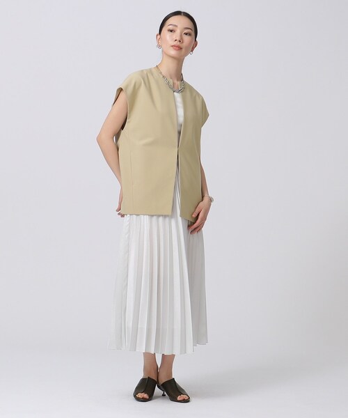 エムドット　バルーンジレ　新品　ジレ　em. Fit more ベスト ジレ 「ZOZO限定カラー」バルーンフリルジレ