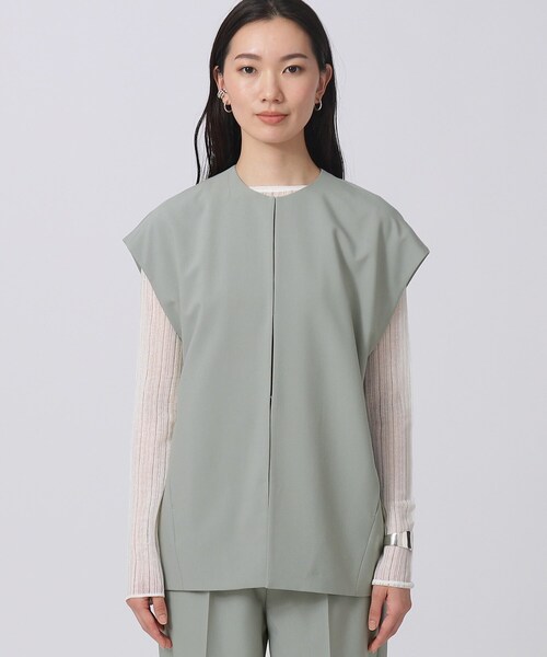 エムドット　バルーンジレ　新品　ジレ　em. Fit more ベスト ジレ 「ZOZO限定カラー」バルーンフリルジレ