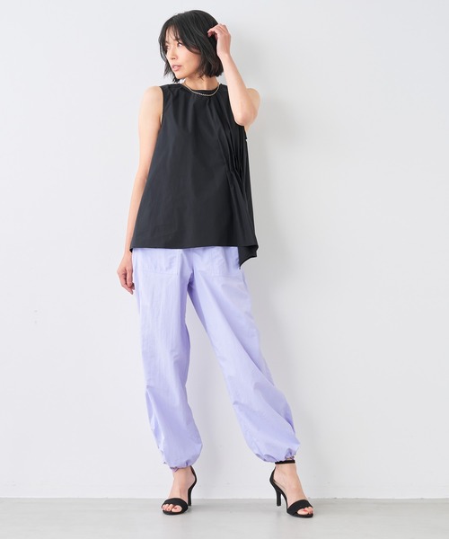 ブラウス シャツ アシンメトリータックノースリーブブラウス レディース MICA&DEAL ブラウス シャツ アシンメトリータックノースリーブ