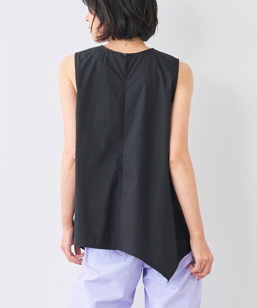 ブラウス シャツ ショルダータック ノースリーブブラウス レディース select MOCA ブラウス シャツ ショルダータックノースリーブ