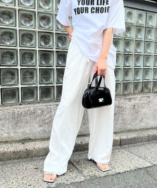 フラワーワイドパンツ | Flower wide pants (chiica select)