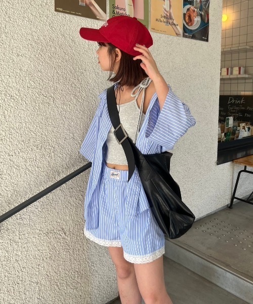 nemne（ネンネ） パンツ 「低身長サイズあり」レース付きショート