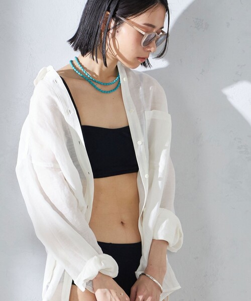 SHIPS（シップス） 水着 「手洗い可能」イタリアンパイル スイムウェア