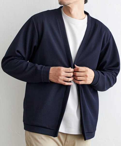 ikka（イッカ） カーディガン パイナップルワンボタンカーディガン