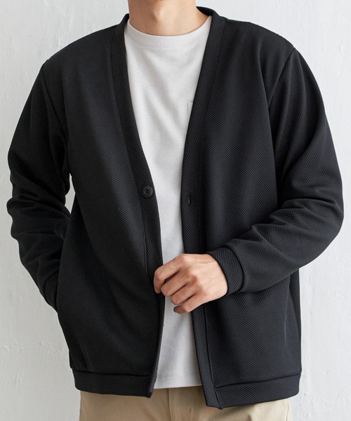 ikka（イッカ） カーディガン パイナップルワンボタンカーディガン