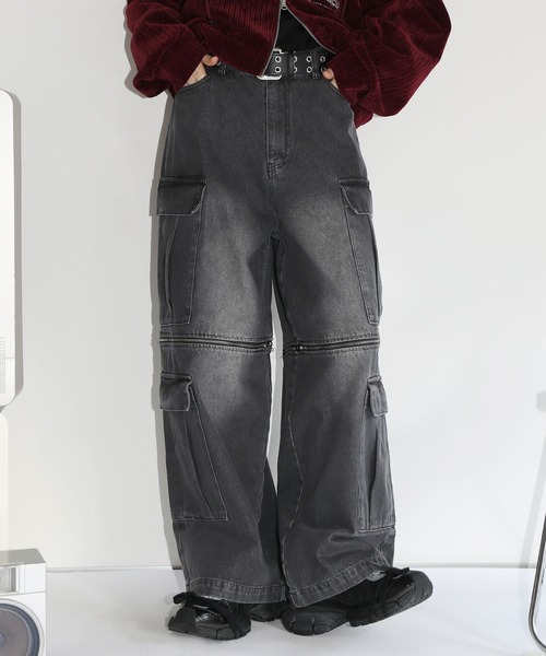 ジーンズ 12oz オーバーサイズワイドバギーストレート 2way
