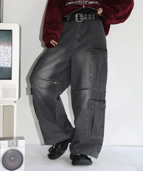 ジーンズ 12oz オーバーサイズワイドバギーストレート 2way