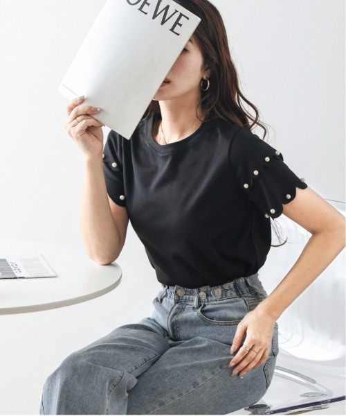 スカラップスリーブブラウス スカラップスリーブブラウス | all item| yori