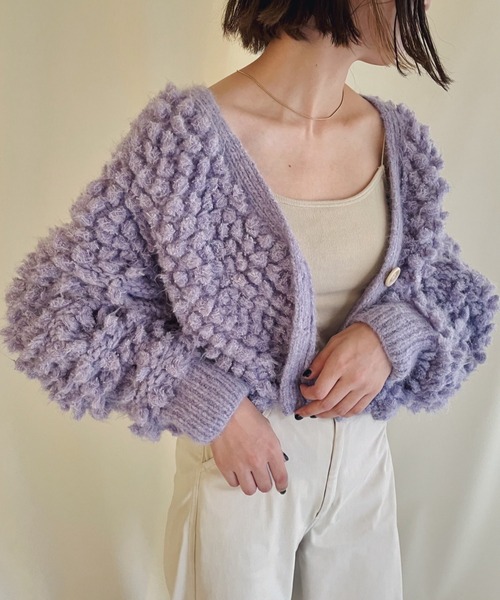 カーディガン 「HAND KNIT」 PIGMO KNIT 2WAY BOLERO レディース ORIENT MILLINERY カーディガン 「HAND KNIT」 PIGMO KNIT 2WAY