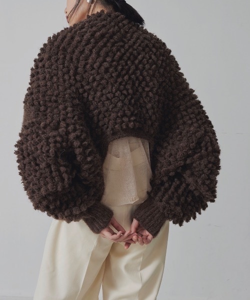 カーディガン 「HAND KNIT」 PIGMO KNIT 2WAY BOLERO レディース ORIENT MILLINERY カーディガン 「HAND KNIT」 PIGMO KNIT 2WAY