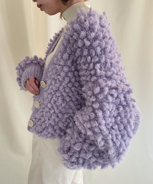 ORIENT MILLINERY カーディガン 「HAND KNIT」 PIGMO KNIT 2WAY BOLERO