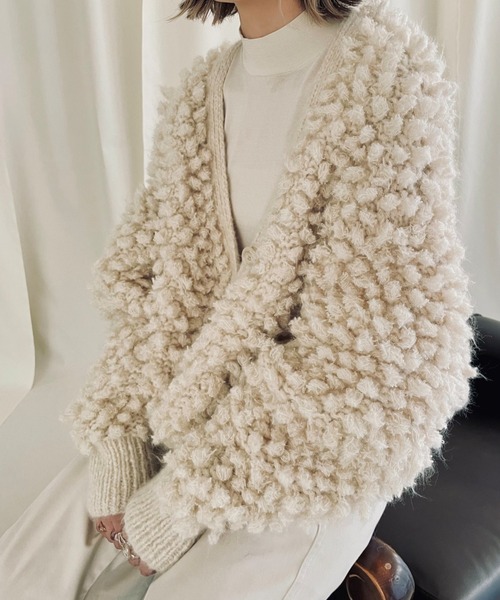 カーディガン 「HAND KNIT」 PIGMO KNIT 2WAY BOLERO レディース ORIENT MILLINERY カーディガン 「HAND KNIT」 PIGMO KNIT 2WAY