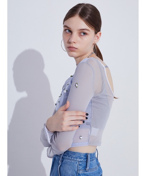 トップス SORIN Rose Motif Bicolor Top Rose Motif Bicolor Top（カットソー/Tシャツ）｜SORIN（ソリン