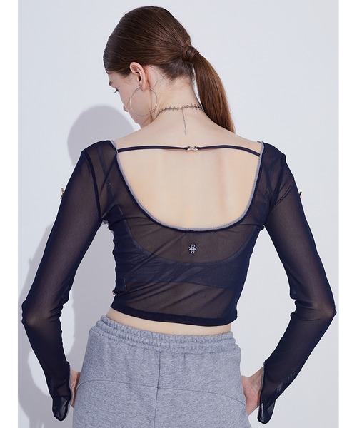 SORIN tシャツ Rose Motif Bicolor Top レディース : ZOZOTOWN