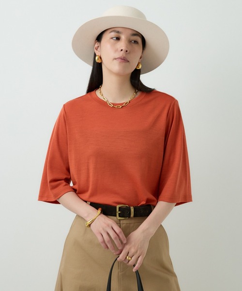 KAOS 売れ筋商品|||カオス Tシャツ トップス レディース Tops Beige Chaos tシャツ Chaos(カオス)/バルドーTシャツ レディース