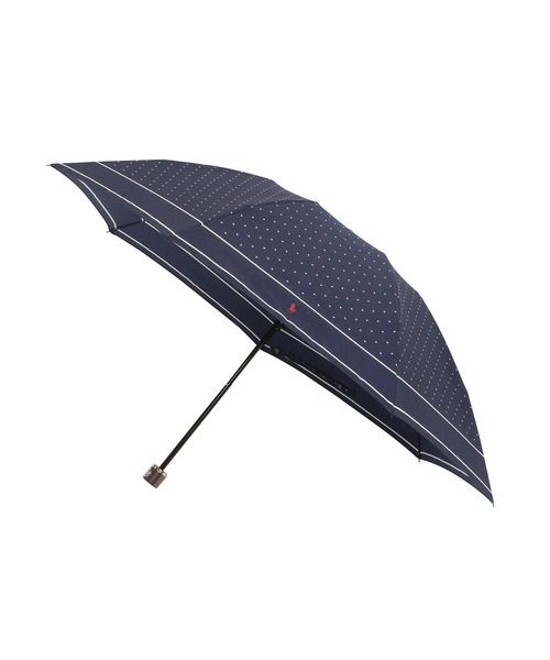 【新品未使用】ポロラルフローレン　雨傘　ドット POLO RALPH LAUREN 折りたたみ傘 遮光 晴雨兼用折りたたみ日傘