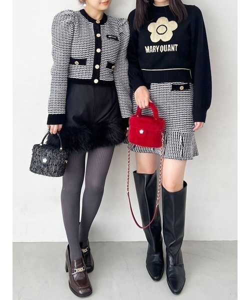からふるLILY BROWN MARY QUANT バリエジャガードニット LILY BROWN×MARY QUANT】バリエジャガードニット（ニット