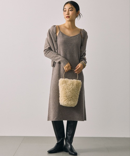 BABYLONE（バビロン） ワンピース ウールニットキャミワンピース