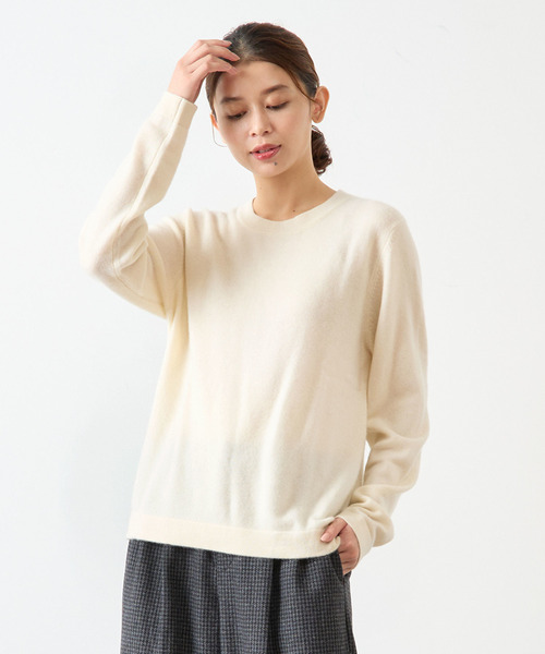 ニット セーター 「LOURMARIN」カシミヤクルーネックPO レディース