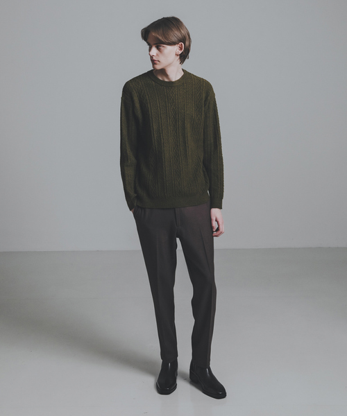 ABAHOUSE（アバハウス） セーター ニット シャギーアラン メランジ