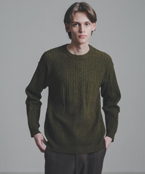 ABAHOUSE（アバハウス） セーター ニット シャギーアラン メランジ