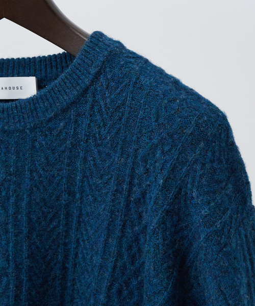 ABAHOUSE（アバハウス） セーター ニット シャギーアラン メランジ