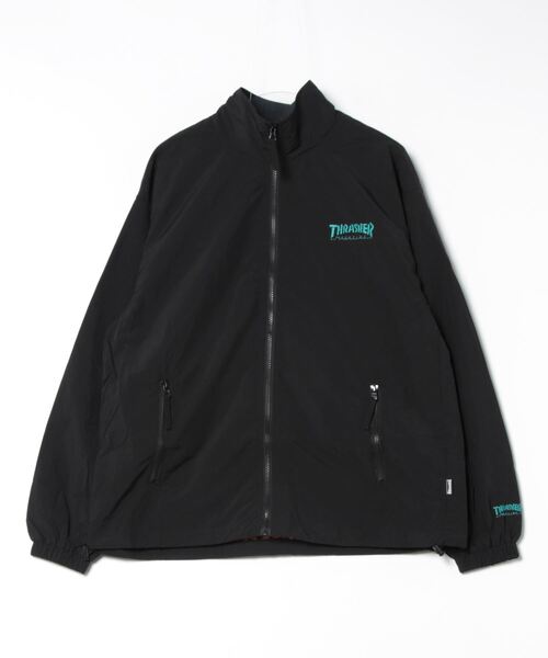 ジャケット　スタンダードカラー　毛100% 総裏地(キャプラ100%) 日本製 THRASHER（スラッシャー） ナイロンジャケット 「THRASHER