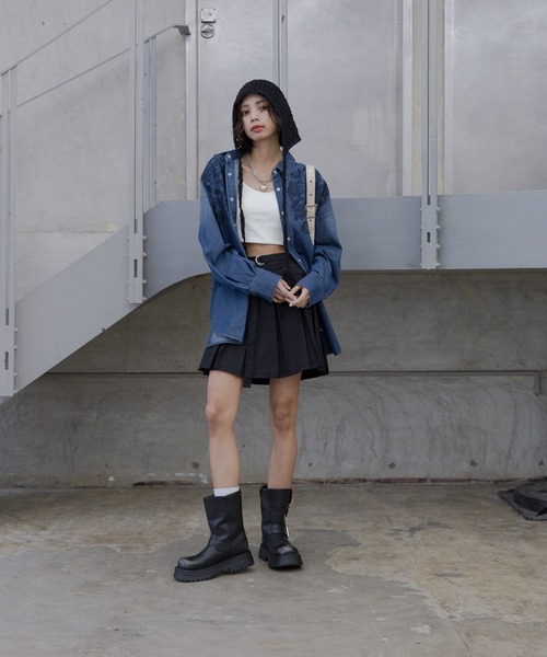 PAGEBOY（ページボーイ） パンツ プリーツラップショートパンツ