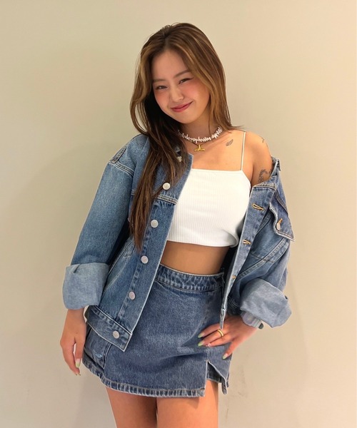 【新品】ROXY ライダースデニムジャケット　Gジャン　アウター ROXY ブルゾン アウター LIVED IN DENIM JKT/ロキシー
