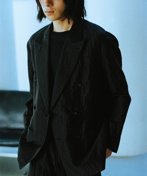 LIDnM（リドム） ジャケット テーラードジャケット SILK LINEN SUCKER