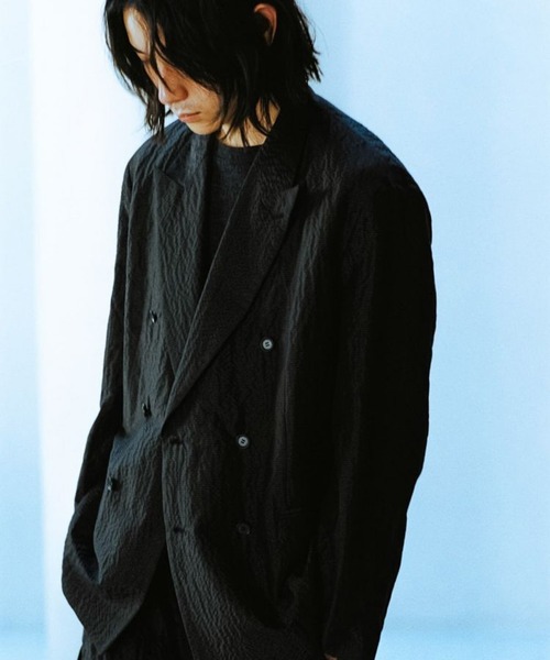 LIDnM ジャケット テーラードジャケット SILK LINEN SUCKER
