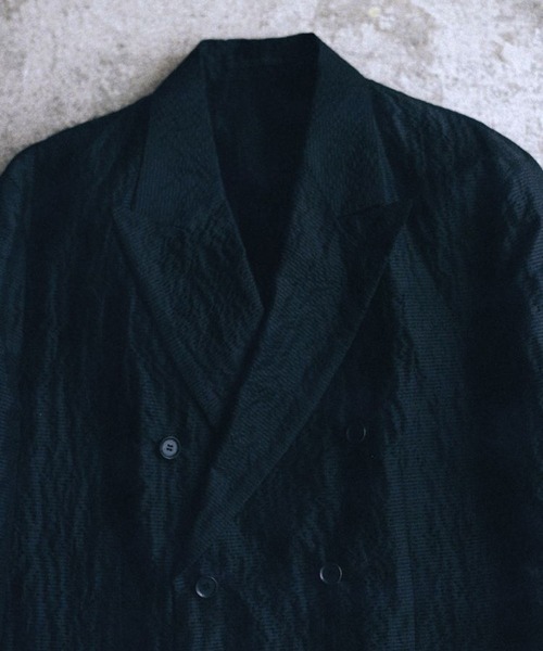 LIDNM SILK LINEN SUCKER JACKET Sサイズ LIDNM / Llife ONLINE STORE / SILK LINEN SUCKER JACKET