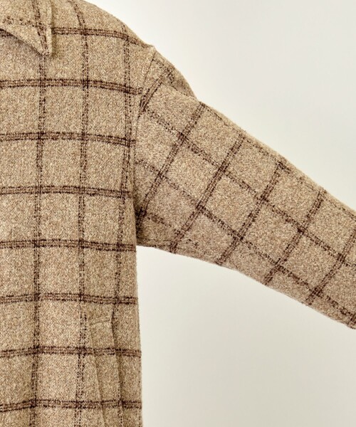 コート ジャケット 「WELLDER」Windowpane Car Coat メンズの画像