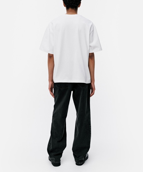 marimekko tシャツ 「kioski」Veisto Logo t-shirt レディース