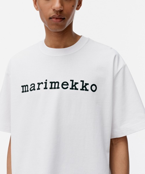 marimekko tシャツ 「kioski」Veisto Logo t-shirt レディース