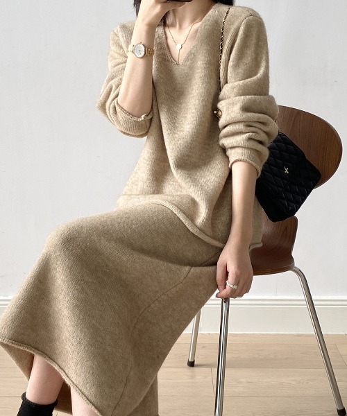 Alum' セットアップ マルチウェイニットセットアップ レディース